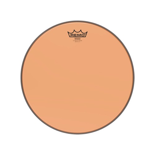 Remo레모 엠페러 컬러톤 오렌지 드럼 헤드 14인치 BE-0314-CT-OG Remo Emperor Colortone Orange Drum Head 14