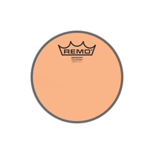 Remo레모 엠페러 컬러톤 오렌지 드럼 헤드 10인치 BE-0310-CT-OG Remo Emperor Colortone Orange Drum Head 10