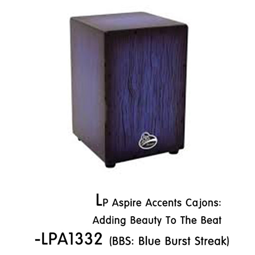 LPLP 에스파이어 엑센트 카혼 - 블루 버스트  (LPA1332) 엘피 Aspire Accents Cajons: Adding Beauty To The Beat Blue Burst Streak 카존 까혼 까존 타악기 퍼커션 라틴 라틴퍼커션 악기 라틴악기 월드타악기 