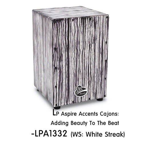 LPLP 에스파이어 엑센트 카혼 - 화이트  (LPA1332) 엘피 Aspire Accents Cajons: Adding Beauty To The Beat White Streak 카존 까혼 까존 타악기 퍼커션 라틴 라틴퍼커션 악기 라틴악기 월드타악기 