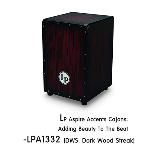 LPLP 에스파이어 엑센트 카혼 - 다크 우드  (LPA1332) 엘피 Aspire Accents Cajons: Adding Beauty To The Beat Dark Wood Streak 카존 까혼 까존  타악기 퍼커션 라틴 라틴퍼커션 악기 라틴악기 월드타악기 
