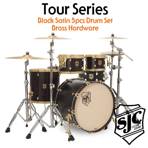 SJCSJC  투어 5기통 블랙 새틴 드럼세트 (TS422BRBKSS)  에스제이씨 Tour Series Kit Black Satin 5piece DrumSet SJC드럼 SJC드럼세트 SJC투어시리즈 드럼 드럼셋 퍼커션센터  
