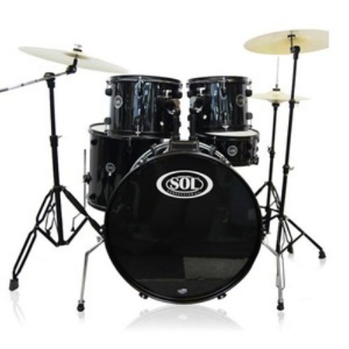 SOLSOL 드럼세트 5기통 블랙 (JB-P0903-BK)  솔 SOL drumset 5pcs BLK 세트드럼 드럼셋 퍼커션센터  