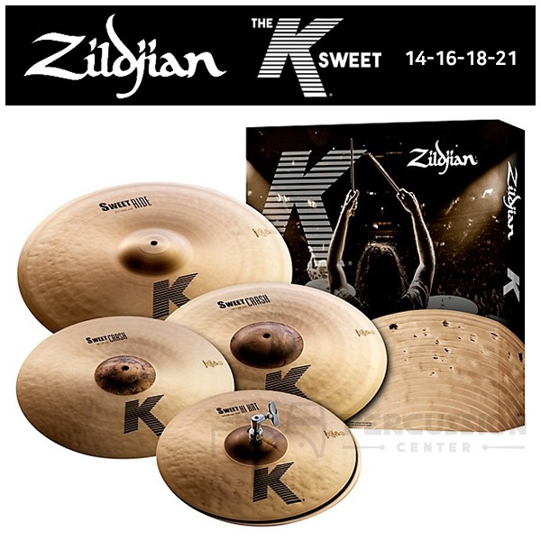 자체브랜드[재고보유]질전 K 스위트 심벌세트 Zildjian K Sweet Cymbals Set Cymbalset 심벌 세트 KS4681