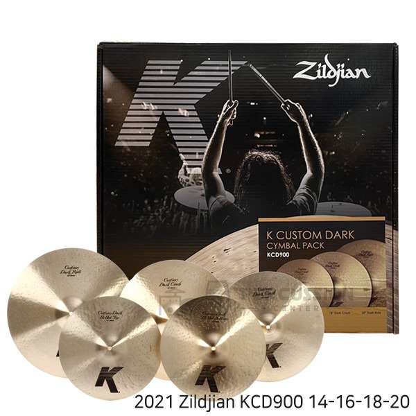 zildjian질전 K 커스텀 세트 14 16 18 20인치 KCD900 Zildjian K Custom Set