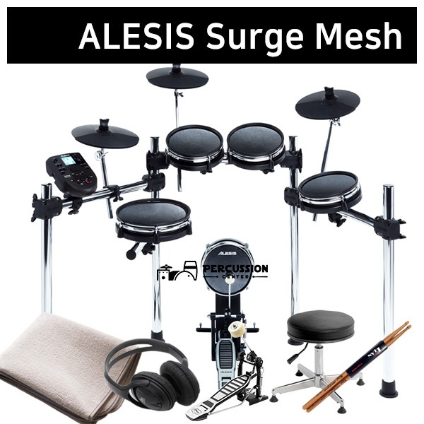 Alesis알레시스 서지 메쉬킷 전자드럼 풀패키지 ALESIS Surge Meshkit 공식대리점 메쉬 킷 Mesh Kit
