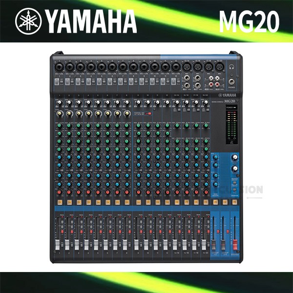 Yamaha야마하 믹싱 콘솔 MG2O 오디오 믹서 20CH Yamaha Mixing Console MG20 Audio Mixer 20CH