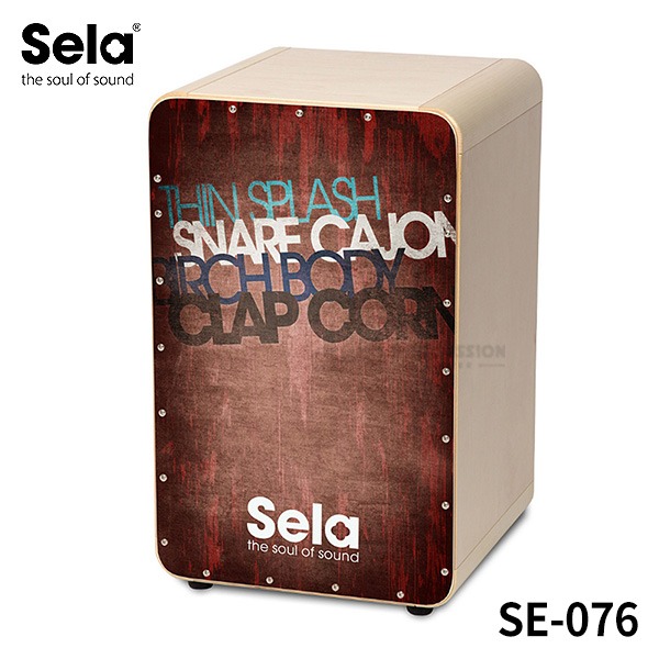 Sela셀라 카혼 카셀라 빈티지 레드 SE-076 가방포함 Sela Cajon CaSela Vintage Red SE076
