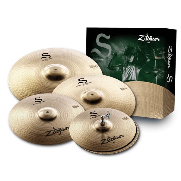 zildjian질전 S 패밀리 퍼포머 심벌 세트 14 16 18 20인치 S390 Zildjian S Family Series Performer Cymbal Set