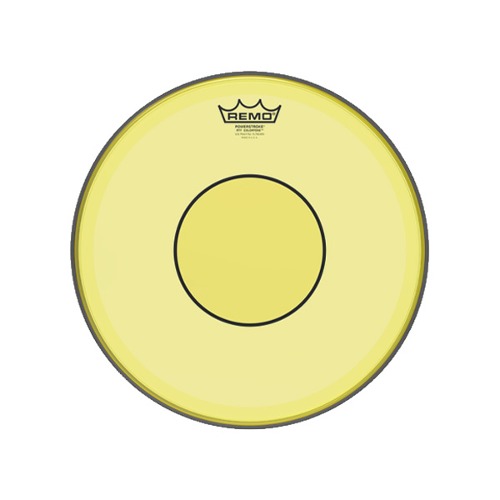 Remo레모 파워스트로크 77 P7 컬러톤 옐로우 스네어 헤드 14인치 P7-0314-CT-YE Remo Powerstroke 77 P7 Color Tone Yellow Snare Head 14