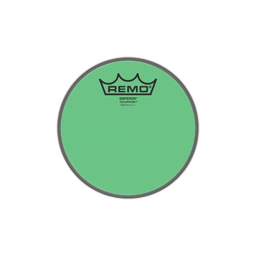 Remo레모 엠페러 컬러톤 그린 드럼 헤드 10인치 BE-0310-CT-GN Remo Emperor Colortone Green Drum Head 10